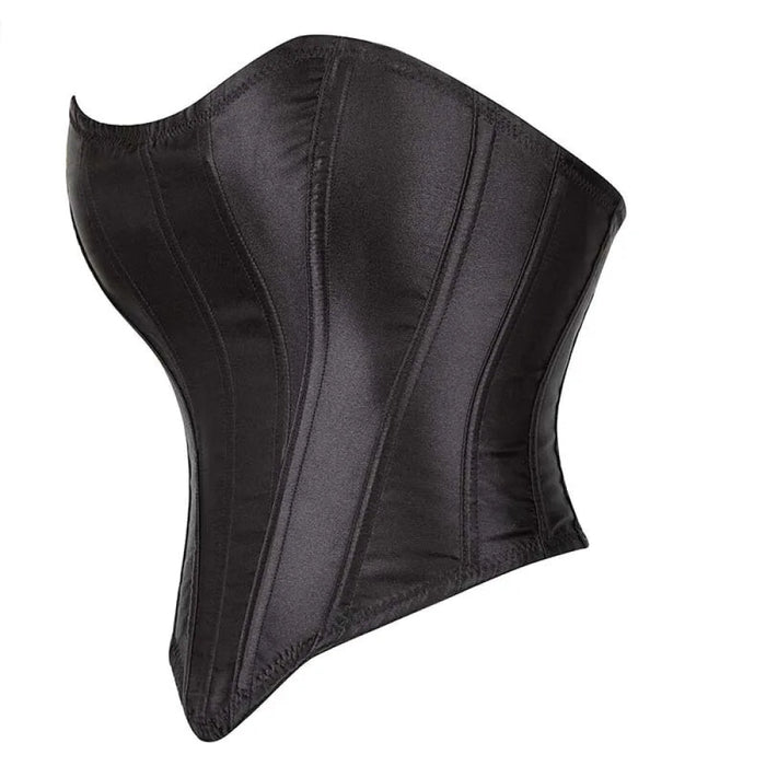Strapless Lace-Up Satin Corset Plus Size Gothic Bustier