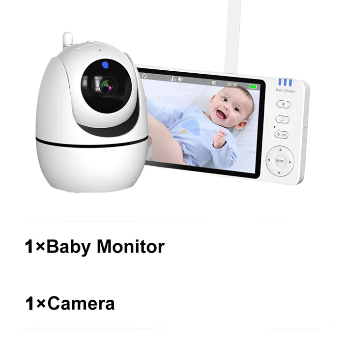 5 Video Baby Monitor With Ptz Camera & Temperature Sensor