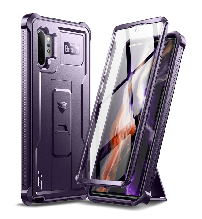 For Samsung Galaxy Note 10+Plus Heavy Military Grade Bumper Shockproof Protective Holder Case With Built In Screen Protector