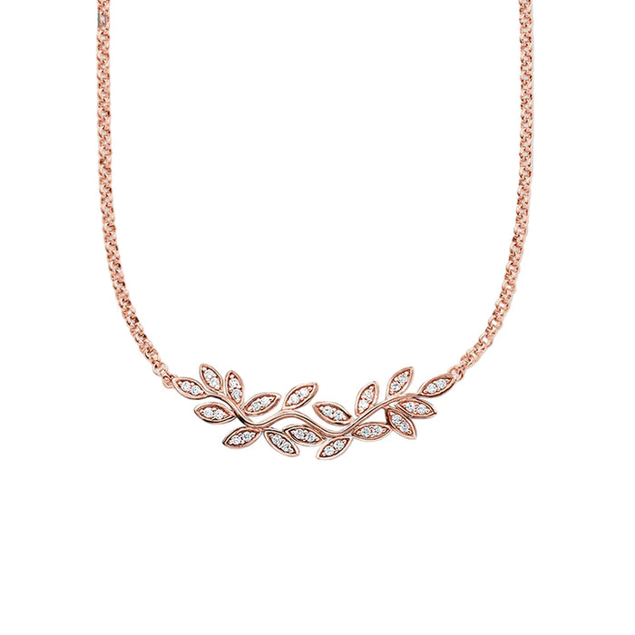 925 Sterling Silver Romantic Gift Tendrils Necklace Link Chain For Women