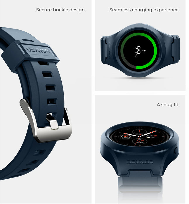 For Samsung Galaxy Watch Active 2 44Mm Adjustable Strap Uni-Body Design Rugged Grade Shockproof Case