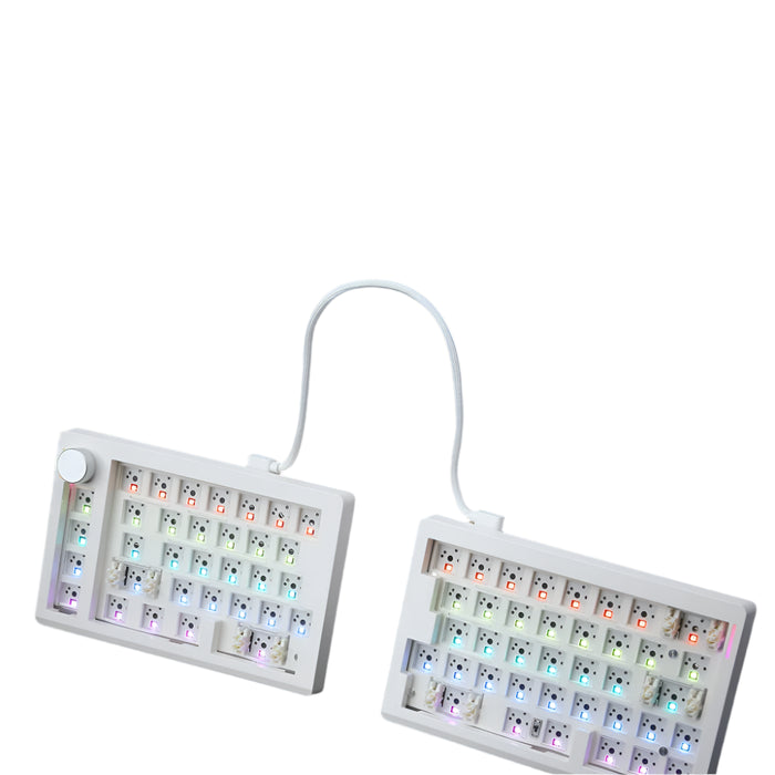 Gmk70 Separate Mechanical Keyboard Kit 3-Mode Wireless Bluetooth Ergonomic Keyboard Hot Swappable Gasket Keyboard Kit For Pc