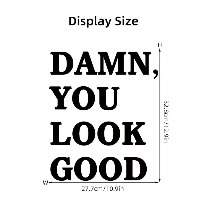 Motivational Wall Mirror Sticker For Home Decor