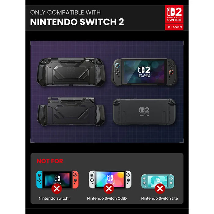 For Nintendo Switch 2 2025 Matrix Lite Ergonomic Grip Quick-Release Joycon Holder Protective Case