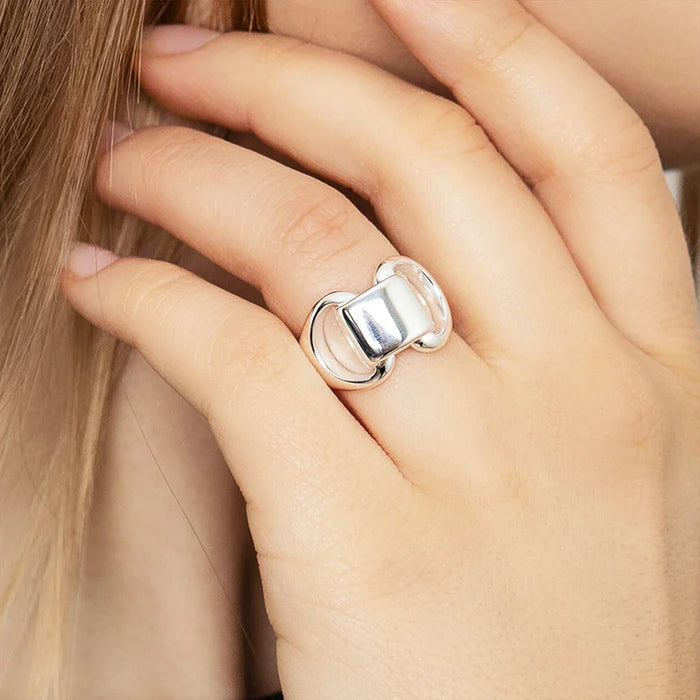 925 Sterling Silver Geometric Ring Modern & Chic Jewelry For Women & Men