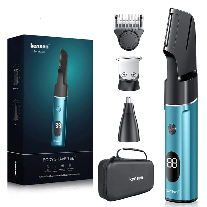 3-In-1 Electric Hair Trimmer For Men Waterproof Hair Clipper For Barber