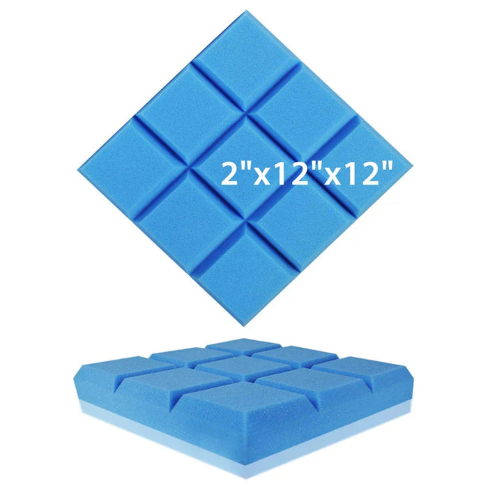 6 / 12 / 24 Pieces White Acoustic Foam Panels For Soundproofing Home Studio Treatment