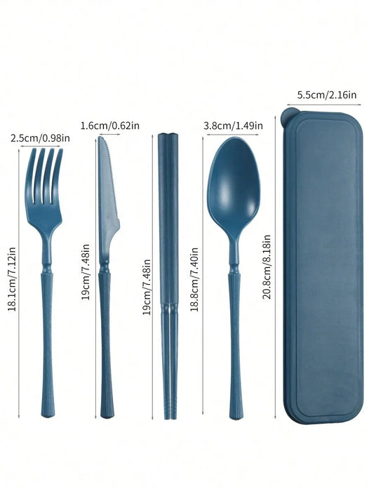 Reusable Plastic Tableware Set For Picnics Camping And Students