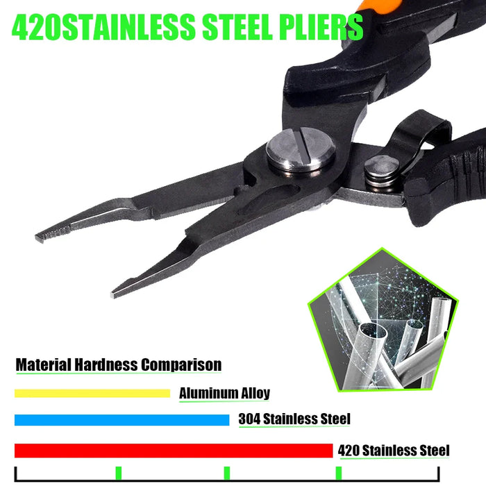 Versatile Stainless Steel Fishing Pliers