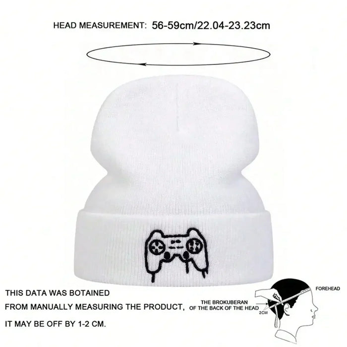 Unisex Game Console Controller Knit Beanie Autumn / Winter Warm Hat For Women / Men