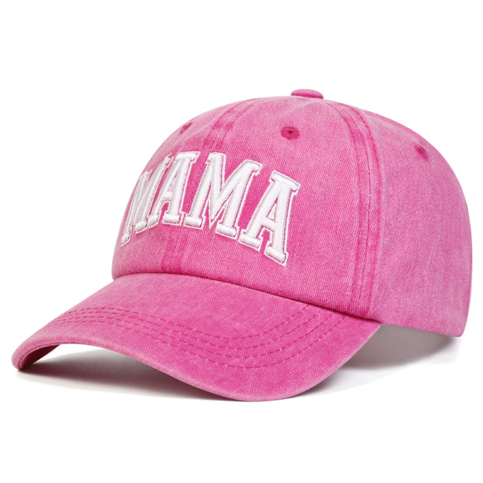 Embroidered Mama / Mini Wash Baseball Caps Unisex Parent Child Set