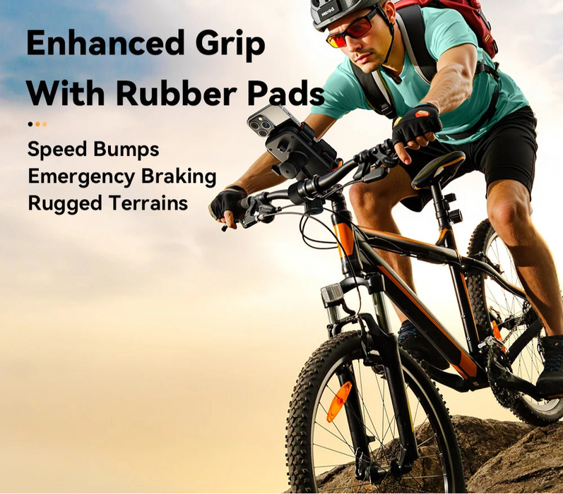 Motorcycle Bike Phone Mount 360°Rotatable Phone Holder For Mountain Bike Motorcycle Non-Slip Stand For 4.7-6.9Inch Phone