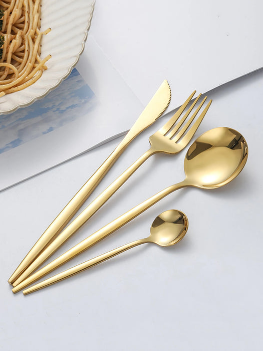 24 Piece High Grade Stainless Steel Tableware Set In Gift Box