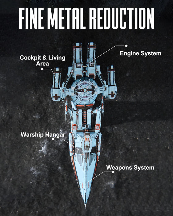 Blue Space 3D Metal Puzzle Kit Diy Craft Gift