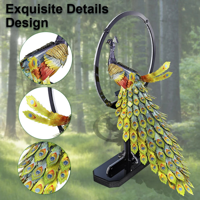 Peacock 3D Metal Puzzle Kit Diy Gift For Teens