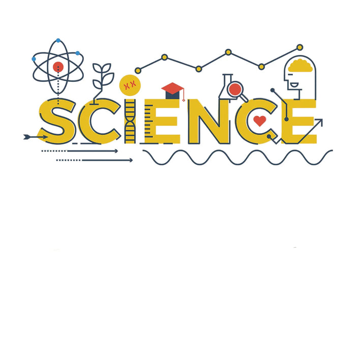 Cartoon Science Lab Wall Decals For Kids Room