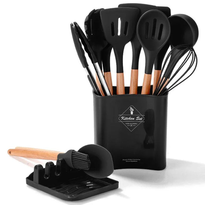 13 Piece Non Stick Silicone Kitchen Utensil Set