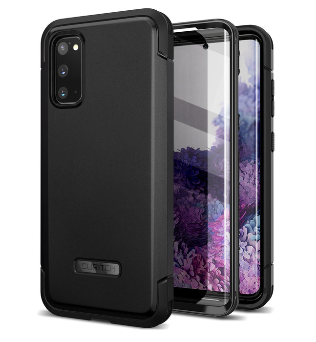 For Samsung Galaxy S20 6.2Inch Fullbody Heavy Duty Rugged Shockproof Protective Case With Built-In Screen Protector