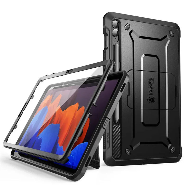For Samsung Tab S9 Fe 12.4 Inch Plus Heavy Duty Rugged Case With Built-In Screen Protector