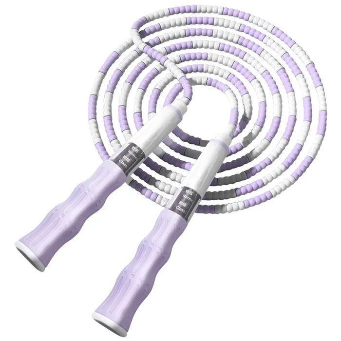 2.8M Jump Rope For Adults & Kids Soft Beaded No Tangle Segmented Fitness Rope