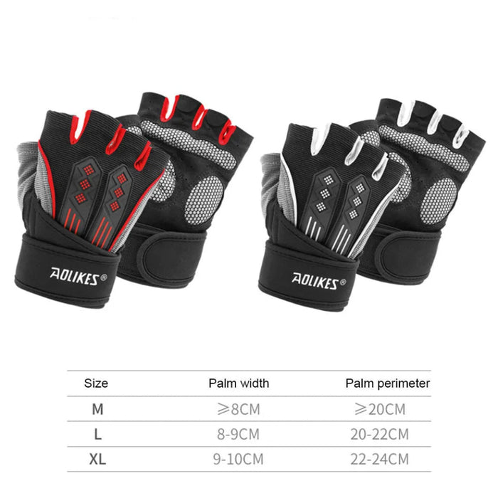 Half Finger Cycling Gloves For Men & Women Shockproof Pad Summer Mtb Bike & Gym Fitness Gloves