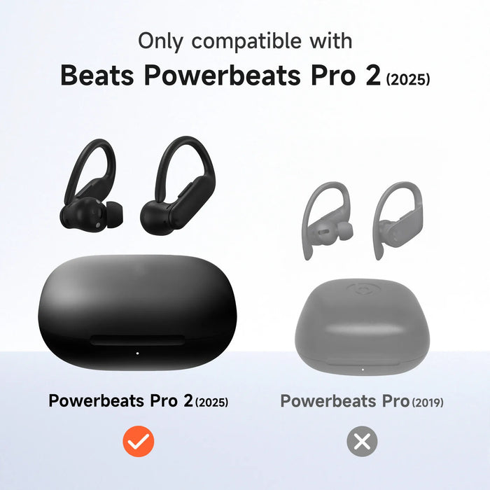 For Beats Powerbeats Pro 2 2025 Magnetic Locking Shockproof Bumper Protective Case With Carabiner & Keyring