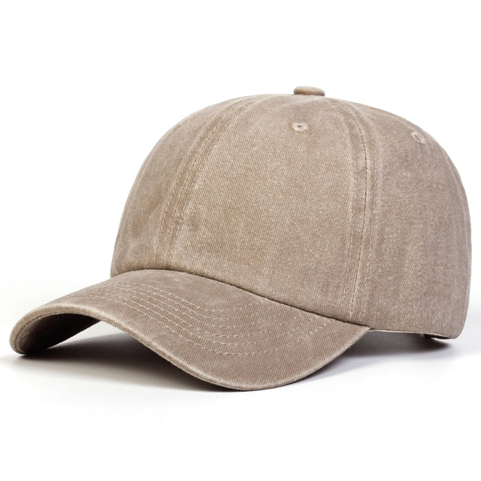 Adjustable Light Wash Baseball Cap For Outdoor Sun Protection