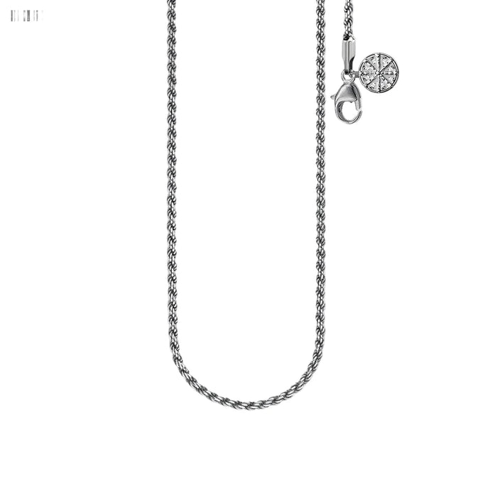 925 Sterling Silver Karma Wheel Necklace Fashion Jewelry For Women And Men