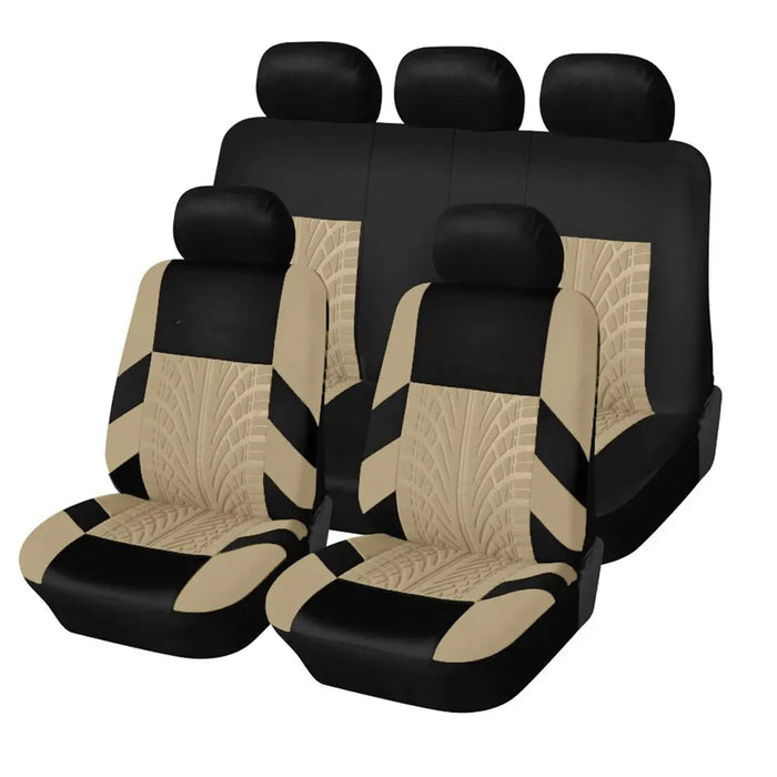 Universal Full Set Car Seat Covers Split Front and Rear