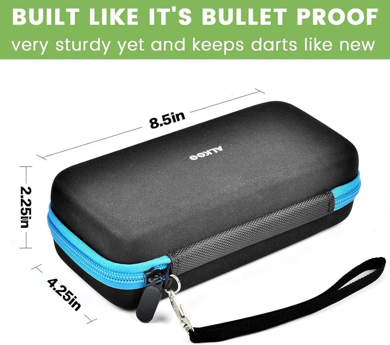 6 Piece Steel Soft Tip Darts Case Holder Bag Organizes Protects Darts Tips Cases Only