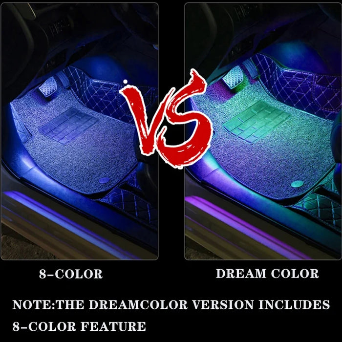 Rgb Car Interior Led Light Kit Remote Control