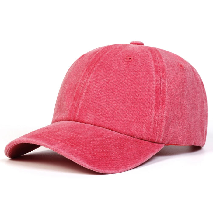 Adjustable Light Wash Baseball Cap For Outdoor Sun Protection