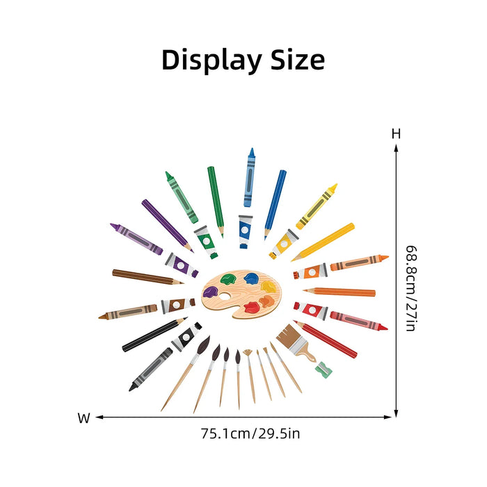 Cartoon Drawing Board Wall Stickers For Kids Room Decor