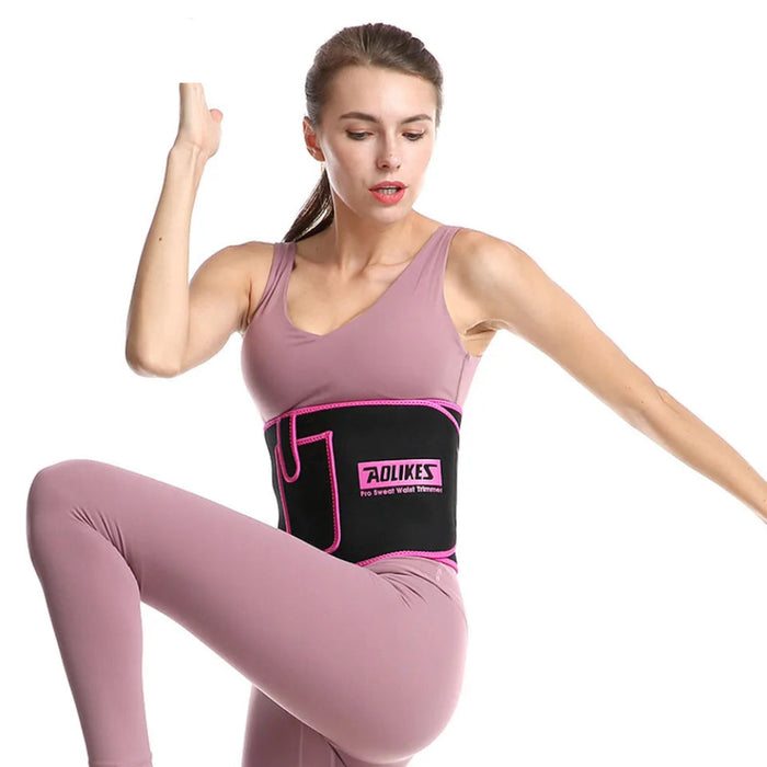 Sports Waist Trimmer Belt Slim Weight Loss Sweat Band For Gym Training