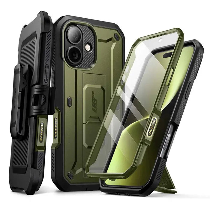 For Iphone 17 6.3 Inch 2025 Ub Pro Full-Body Heavy Duty Rugged Phone Case With Built-In Screen Protector