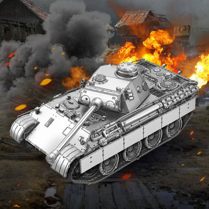 Adult 3D Metal Panther D Tank Puzzle Set
