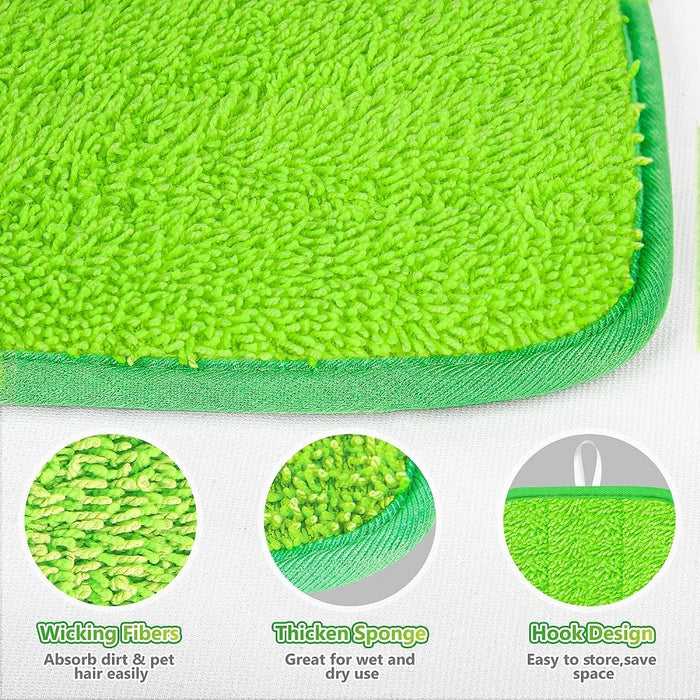 4 Pack Mop Pads Refills Compatible With Swiffer Sweeper Mop Wet Pads Refill Dry Pads Refills Reusable Mop Refill Pads