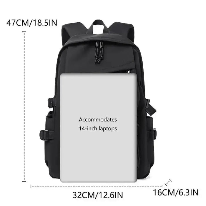 15 Waterproof Polyester Mens Backpack Simple and for Students