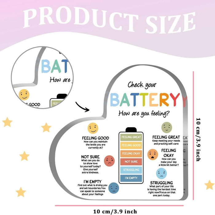 Therapy Affirmations Heart Acrylic Sign