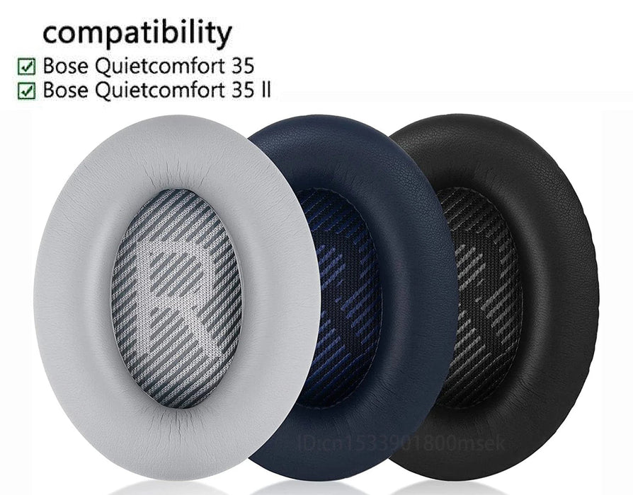 Pair of Memory Foam Ear Pads For Bose Qc35 Headphones Replacement Cushions