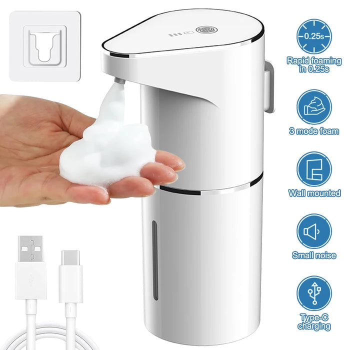 Touchless Automatic Soap Dispenser 1200Mah 400Ml Capacity Home Bathroom Hand Washer