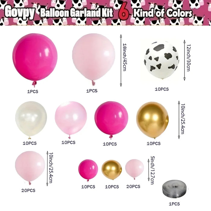 113Pcs Farm Theme Balloon Garland Arch Set Birthday Party Decoration Festival Celebration Scene Decoration Interior Decoration