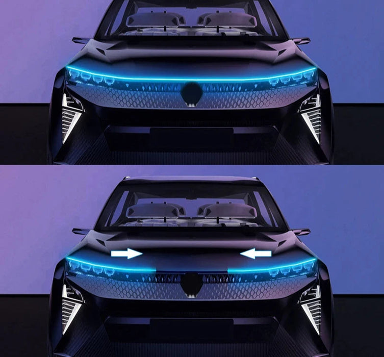 12V Led Car Hood Decorative Light Strip Waterproof Daytime Running Lamp