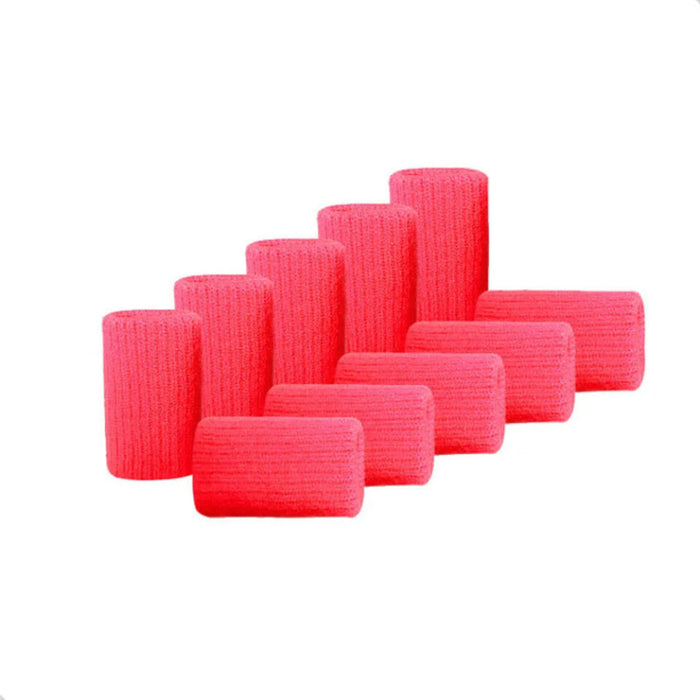 10Pcs Elastic Finger Sleeves For Basketball Volleyball Badminton Sports Safety Thumb Brace