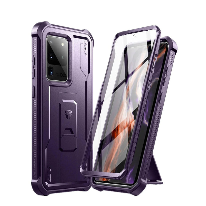 For Samsung Galaxy S20 Ultra Full-Body Dual Layer Armor Shockproof Rugged Bumper Case With Built-In Screen Protector