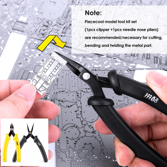 2 Piece Metal Model Assembly Tools Clipper & Pliers