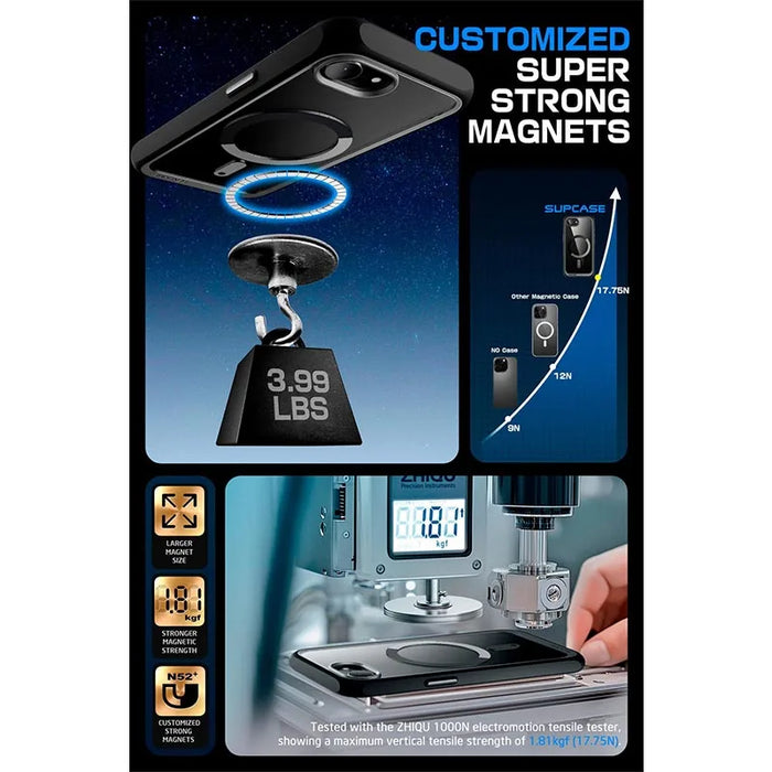 For Iphone 16E 6.1 Inch 2025 Ub Mag Slim Shockproof Protective Magnetic Phone Case Compatible With Magsafe