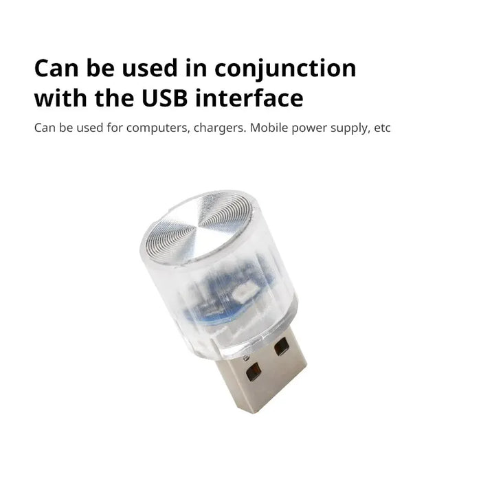 Usb Mini Car Ambient Light Interior Atmosphere Lamp For Auto Pc And More