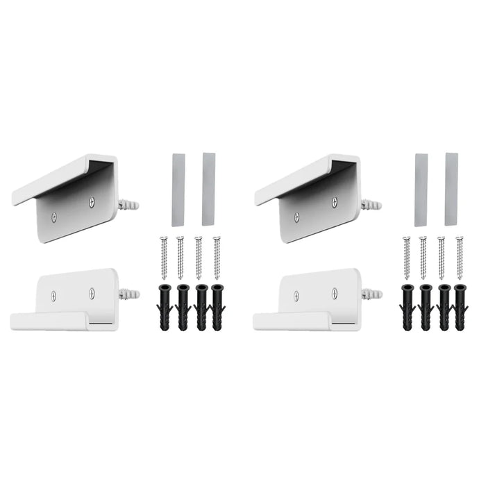 2Pc Universal Wall Mounted Tablet Stand Holder Wall Mount Bracket Fixed By Adhesive Or Screw Stabilizer Tablet Holder For Tablet
