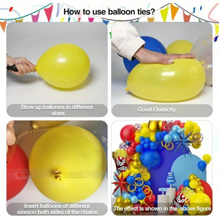 150Pcs Circus Theme Balloon Garland Arch Set Carnival Birthday Graduation Festival Celebration Indoor And Outdoor Decoration